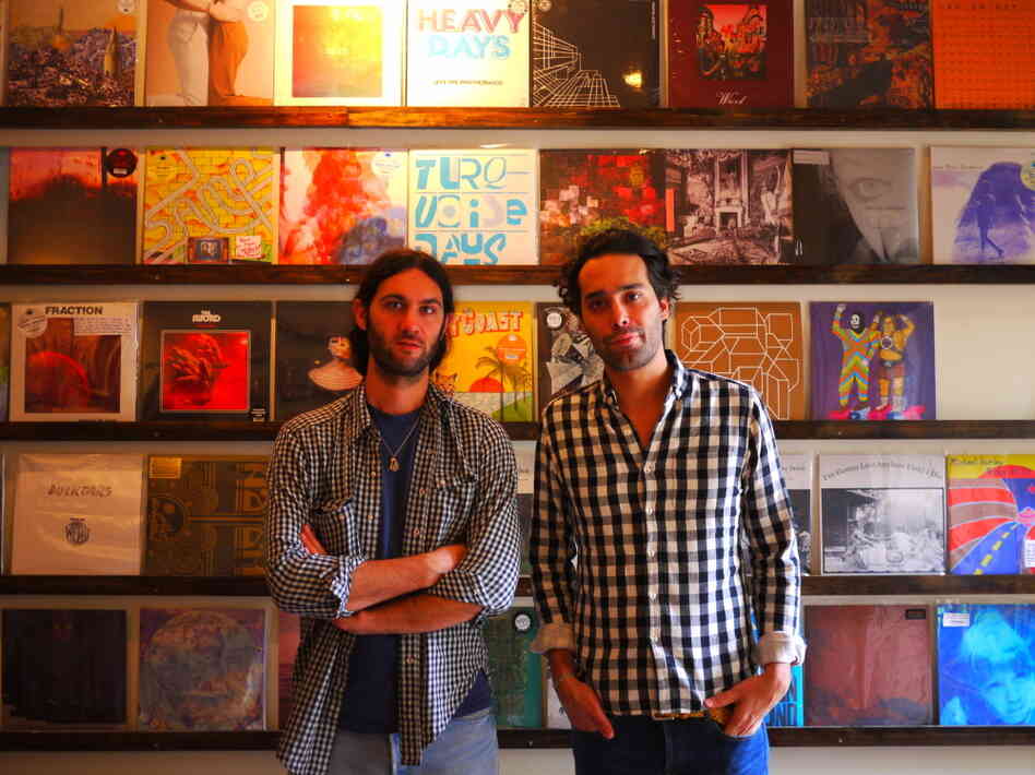 Keith Abrahamsson (left) and Andres Santo Domingo in the Mexican Summer store in Greenpoint, Brooklyn. Keith Abrahamsson (left) and Andres Santo Domingo in the Mexican Summer store in Greenpoint, Brooklyn.