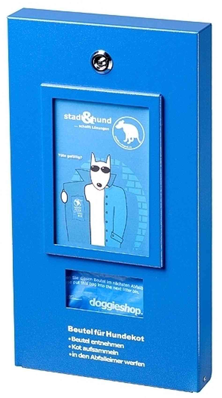 Berlin dog owners used 4 million bags last year from these dispensers to clean up after their dogs. Berlin dog owners used 4 million bags last year from these dispensers to clean up after their dogs.