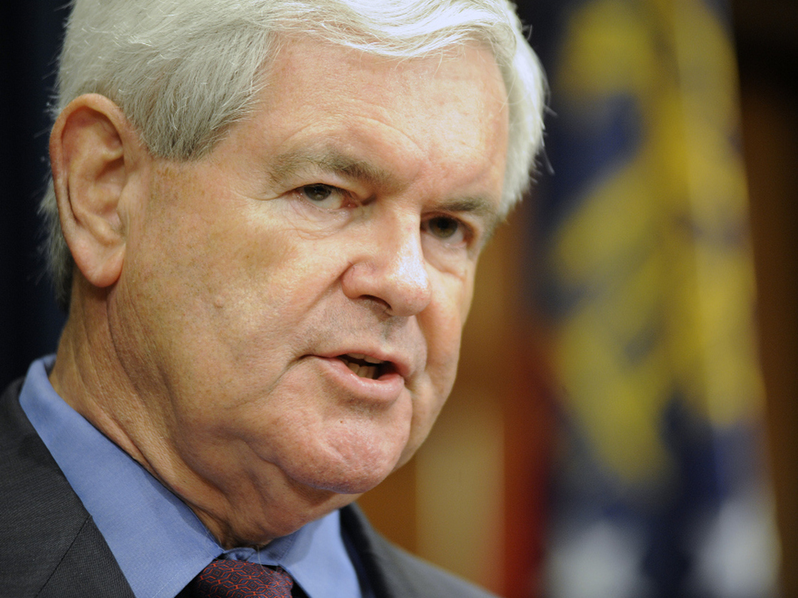 Former House Speaker Newt Gingrich, speaking at a news conference Thursday in Atlanta, says he is launching a website to explore a run for president.