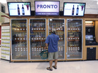Looking for a fruity red... but nothing too insouciant: Vending machines now sell everything from wine and bathing suits to gold and live crabs. Looking for a fruity red... but nothing too insouciant: Vending machines now sell everything from wine and bathing suits to gold and live crabs.