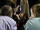 Educators at the National Museum of the U.S. Air Force teach students about spaceflight. The museum is one of many vying to display a space shuttle. Educators at the National Museum of the U.S. Air Force teach students about spaceflight. The museum is one of many vying to display a space shuttle.