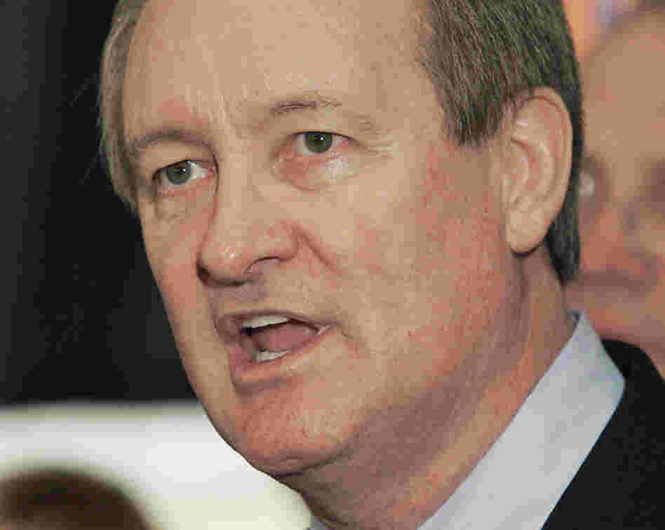 In this Nov. 2, 2010, file photo, Sen. Mike Crapo speaks in Boise, Idaho.