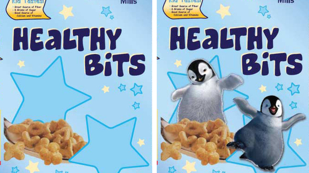 Take one guess which cereal box kids preferred.