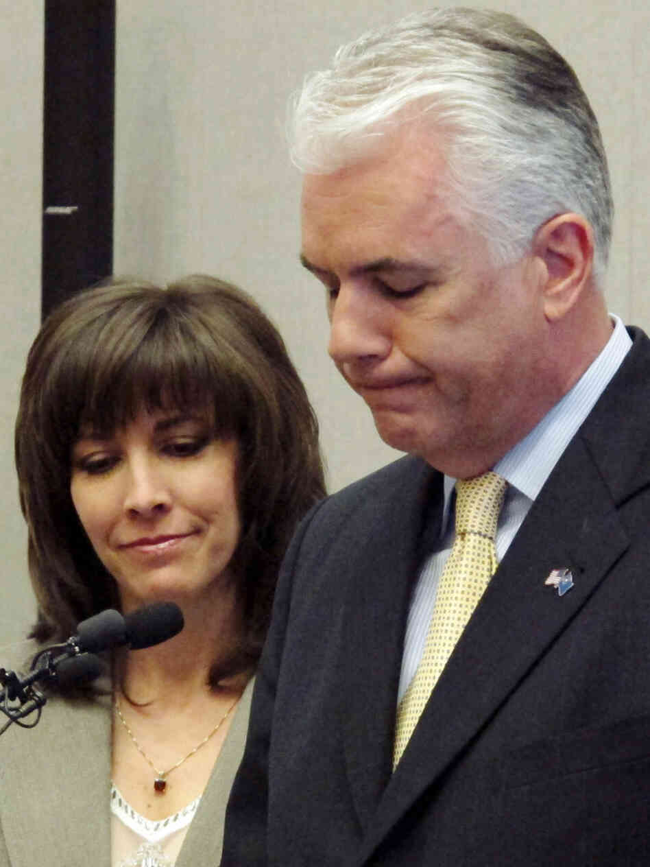 U.S. Sen John Ensign, with wife Darlene, March 7, 2011.