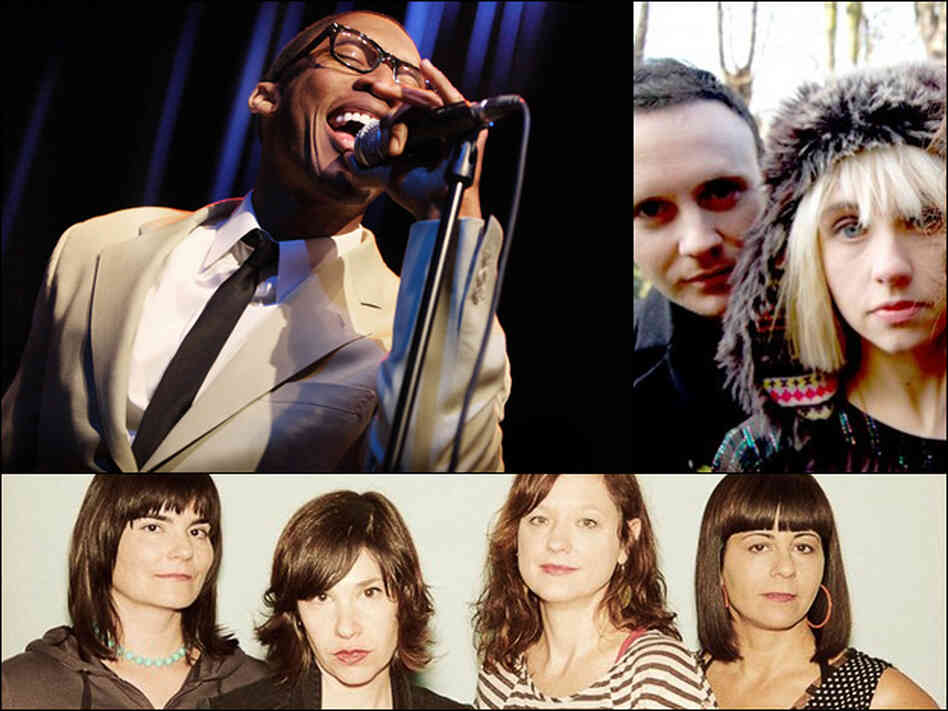 Raphael Saadiq (upper left), The Joy Formidable (upper right), WILD FLAG (bottom) Raphael Saadiq (upper left), The Joy Formidable (upper right), WILD FLAG (bottom)