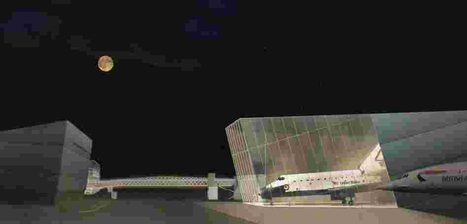 Seattle's Museum of Flight has already begun construction on its new Space Gallery, seen here in an architect's rendering, to put a shuttle on permanent display. NASA hasn't yet said where the shuttles will go once they're retired. Seattle's Museum of Flight has already begun construction on its new Space Gallery, seen here in an architect's rendering, to put a shuttle on permanent display. NASA hasn't yet said where the shuttles will go once they're retired.