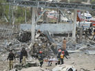 Devastation from a car bomb at a gas station in Faisalabad, Pakistan on March 8, 2011. Devastation from a car bomb at a gas station in Faisalabad, Pakistan on March 8, 2011.