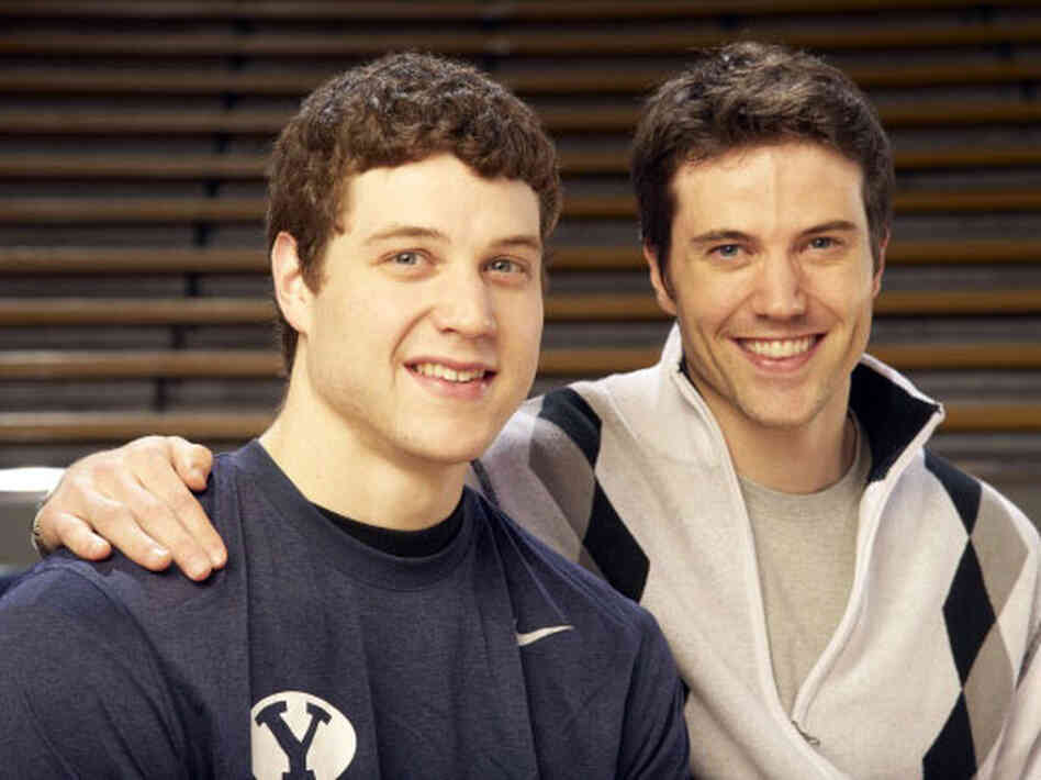 Brigham Young University guard Jimmer Fredette, left, and older brother TJ Fredette. The two are having a breakout year. Brigham Young University guard Jimmer Fredette, left, and older brother TJ Fredette. The two are having a breakout year.