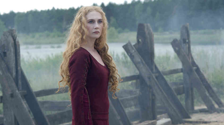 Red 'Death': Carice van Houten plays the fiercely anti-church leader of a remote English village in Black Plague, a stylish splatter-horror exercise done up in 14th century drag.