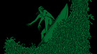 Ridin' the green wave in the digital liner notes to Wadge's Grindcore Lu'au. Ridin' the green wave in the digital liner notes to Wadge's Grindcore Lu'au.