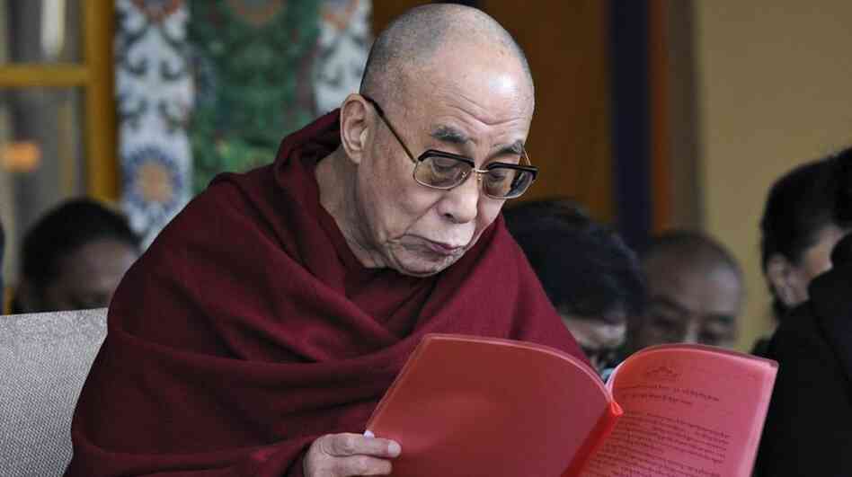 The Dalai Lama delivers an address on March 10, 2011.