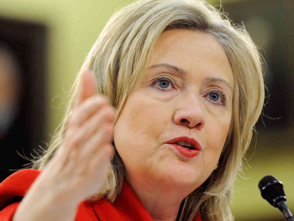 Secretary of State Hillary Clinton, shown on Capitol Hill on Thursday, is heading to Egypt and Tunisia as the U.S. tries to stay on top of what's happening in the Arab world. Secretary of State Hillary Clinton, shown on Capitol Hill on Thursday, is heading to Egypt and Tunisia as the U.S. tries to stay on top of what's happening in the Arab world.