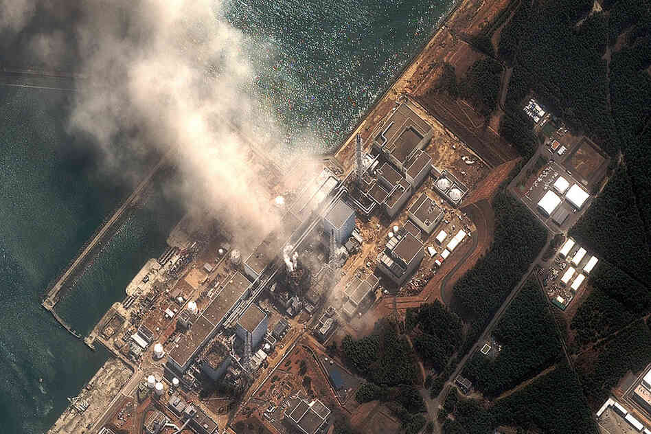 A photo from earlier Monday in Japan shows an aerial view of the Fukushima Daiichi nuclear plant. 