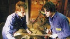 Brian Muldoon and Jack White (right) of The Upholsterers on the cover of the Makers of High Grade Suites 7". Brian Muldoon and Jack White (right) of The Upholsterers on the cover of the Makers of High Grade Suites 7".