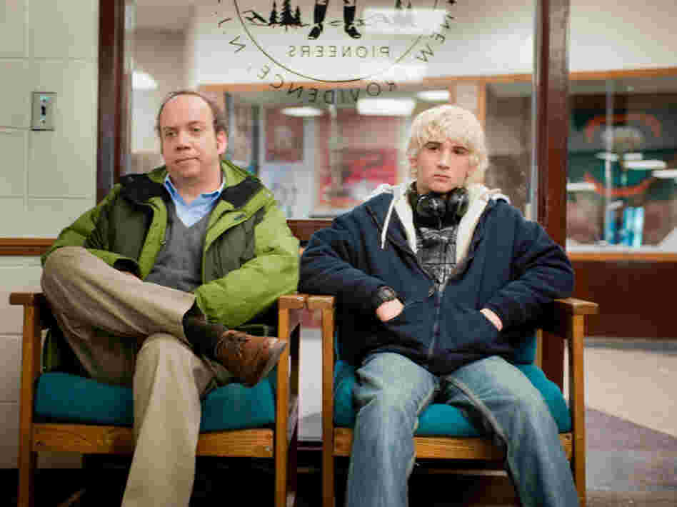 Win Win questions just how far small-town lawyer and high school wrestling coach Mike Flaherty (Paul Giamatti, left) will go to ensure a winning team. He has taken in a client's grandson (Alex Shaffer) — a talented but troubled teen.