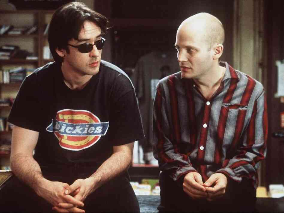 Stressed-out music junkies, take heart. (Still from the film High Fidelity, adapted from Nick Hornby's novel.)