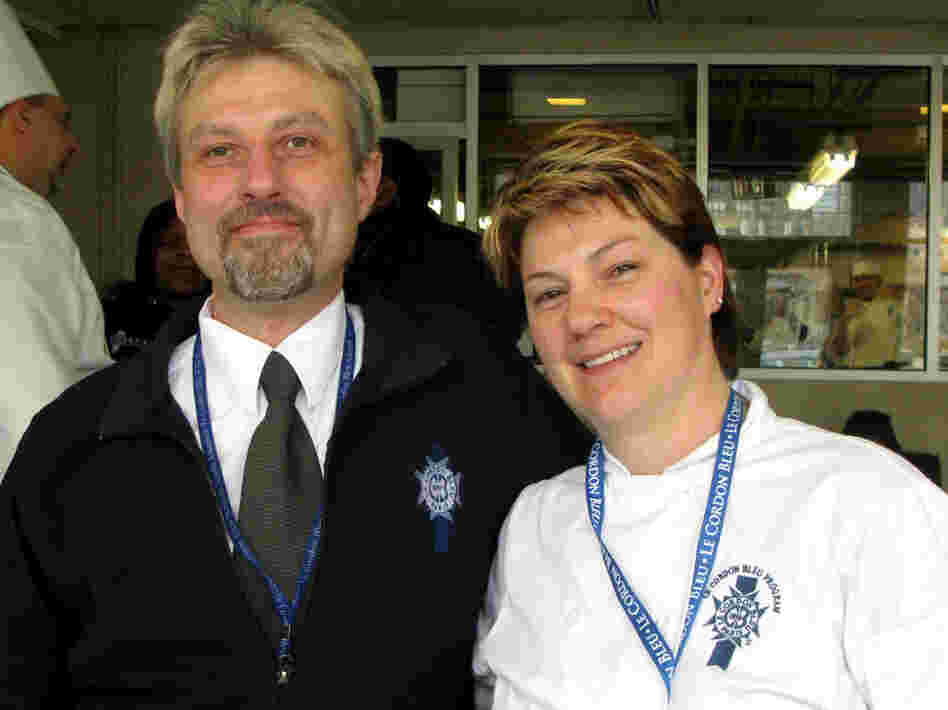 Patrick McCreary and Michelle Mecaskey are students at the Cordon Bleu school in Chicago. Despite years of experience in other fields, both may have to start at the bottom of the cooking ladder as they try to pay tuition at Cordon Bleu. Patrick McCreary and Michelle Mecaskey are students at the Cordon Bleu school in Chicago. Despite years of experience in other fields, both may have to start at the bottom of the cooking ladder as they try to pay tuition at Cordon Bleu.