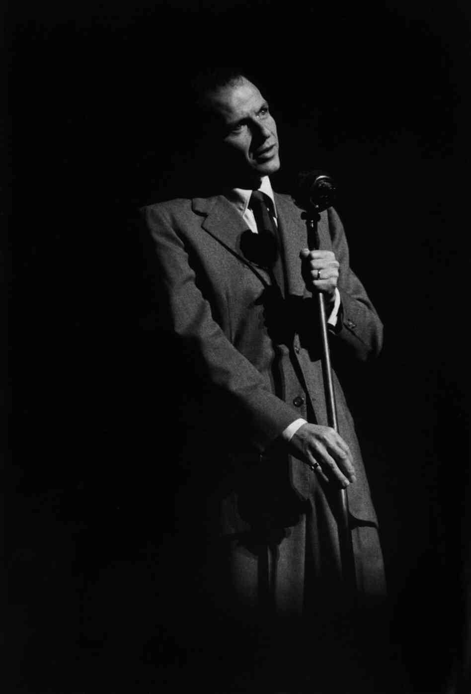 American singer and actor Frank Sinatra, during a visit to Britain in 1953. American singer and actor Frank Sinatra, during a visit to Britain in 1953.