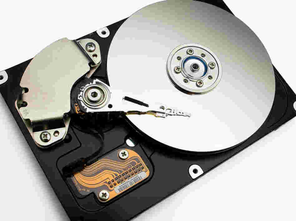 A computer hard drive, the preferred place to keep music in the age of the MP3.