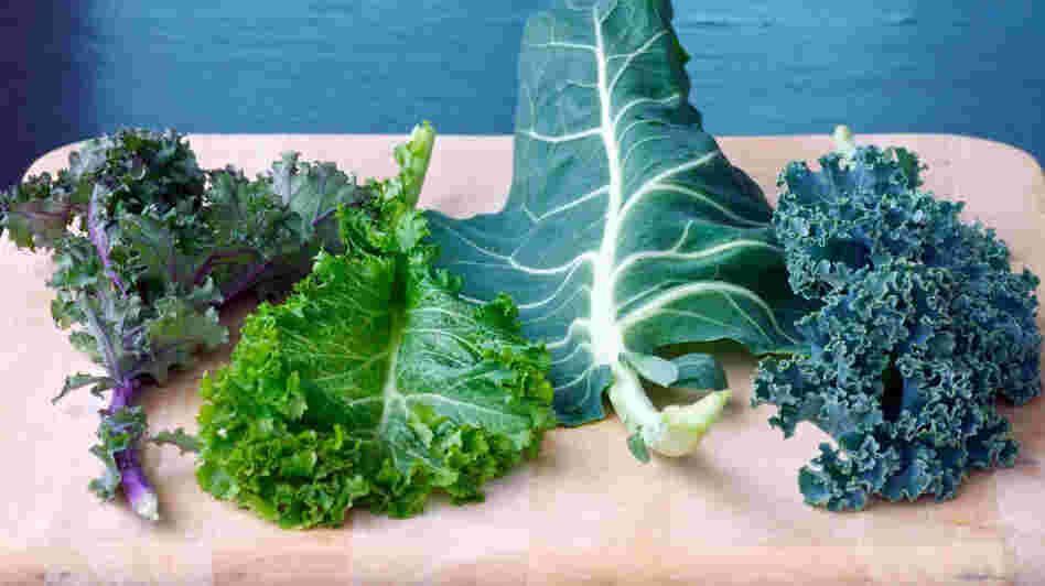Although they're known for being a stellar side dish, greens can be added to soups and stews, chopped into salads and omelets and added to rice and pasta dishes. From left: Red kale, mustard greens, collards and kale.
