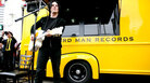 Jack White performs in front of his mobile record store, Third Man Records, at SXSW. Jack White performs in front of his mobile record store, Third Man Records, at SXSW.