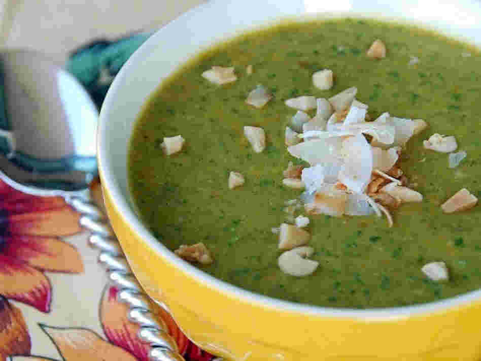 Curried Red Lentil, Chickpea And Kale Soup