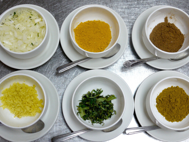 Flavorful spices are at the heart of Indian cooking. "Garam masala is a magical powder," Oberoi says.