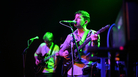 Peter Silberman (right) and Tim Mislock of The Antlers perform at The Parish in Austin, Texas. Peter Silberman (right) and Tim Mislock of The Antlers perform at The Parish in Austin, Texas.
