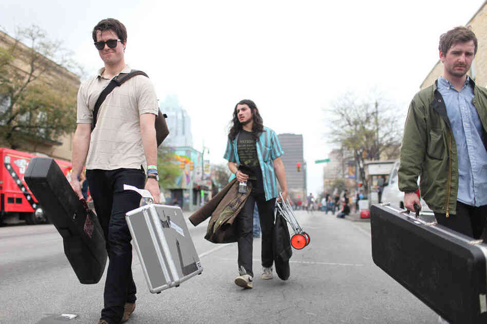 A familiar scene on the streets of Austin. 