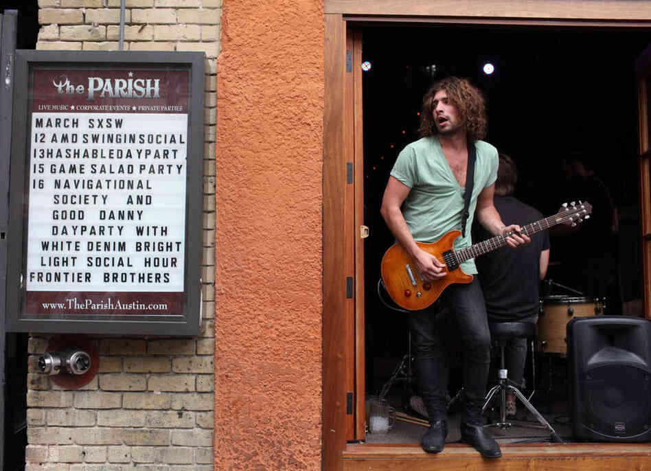 Musicians will play just about anywhere during SXSW. 