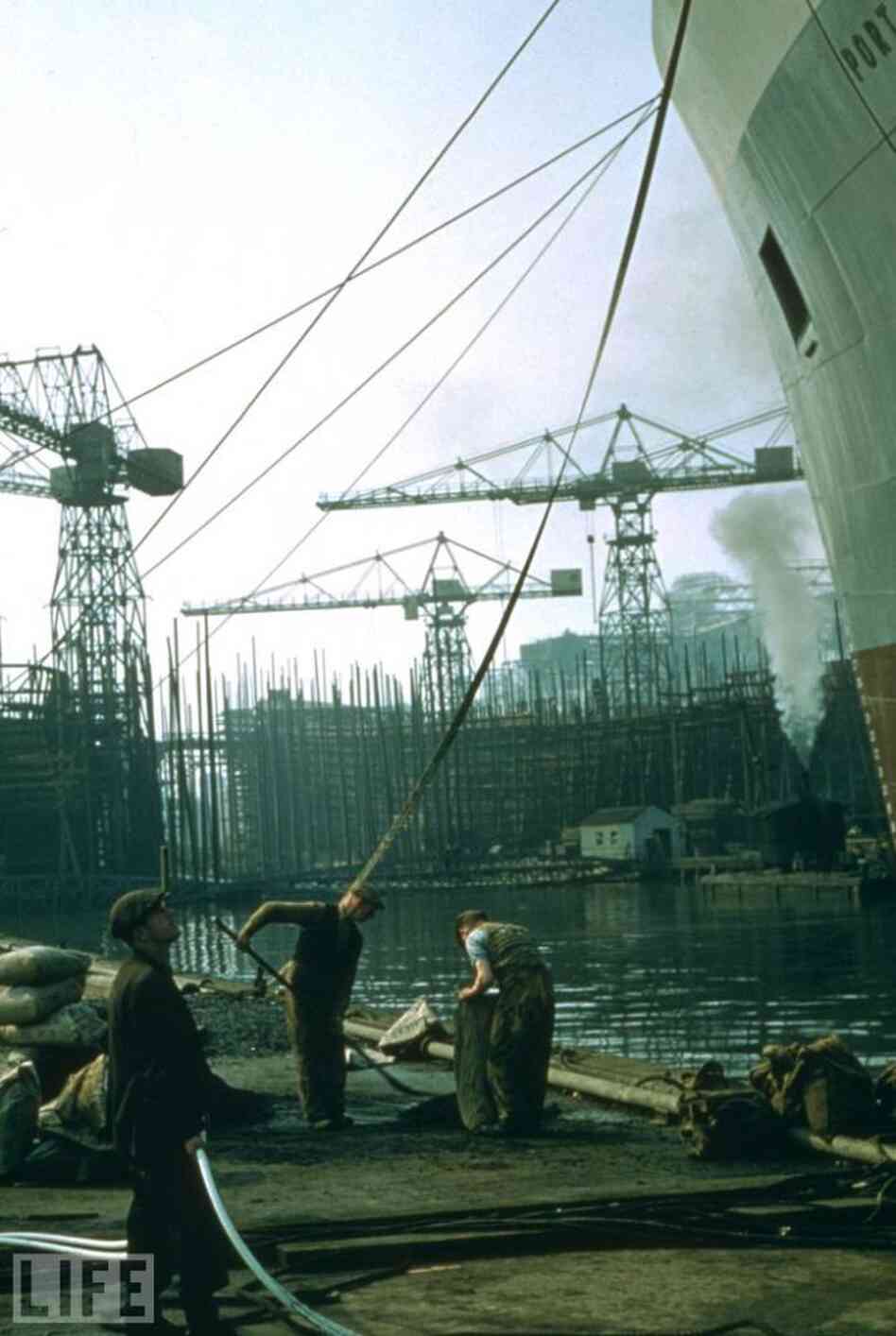 Belfast shipyard, 1955 Belfast shipyard, 1955