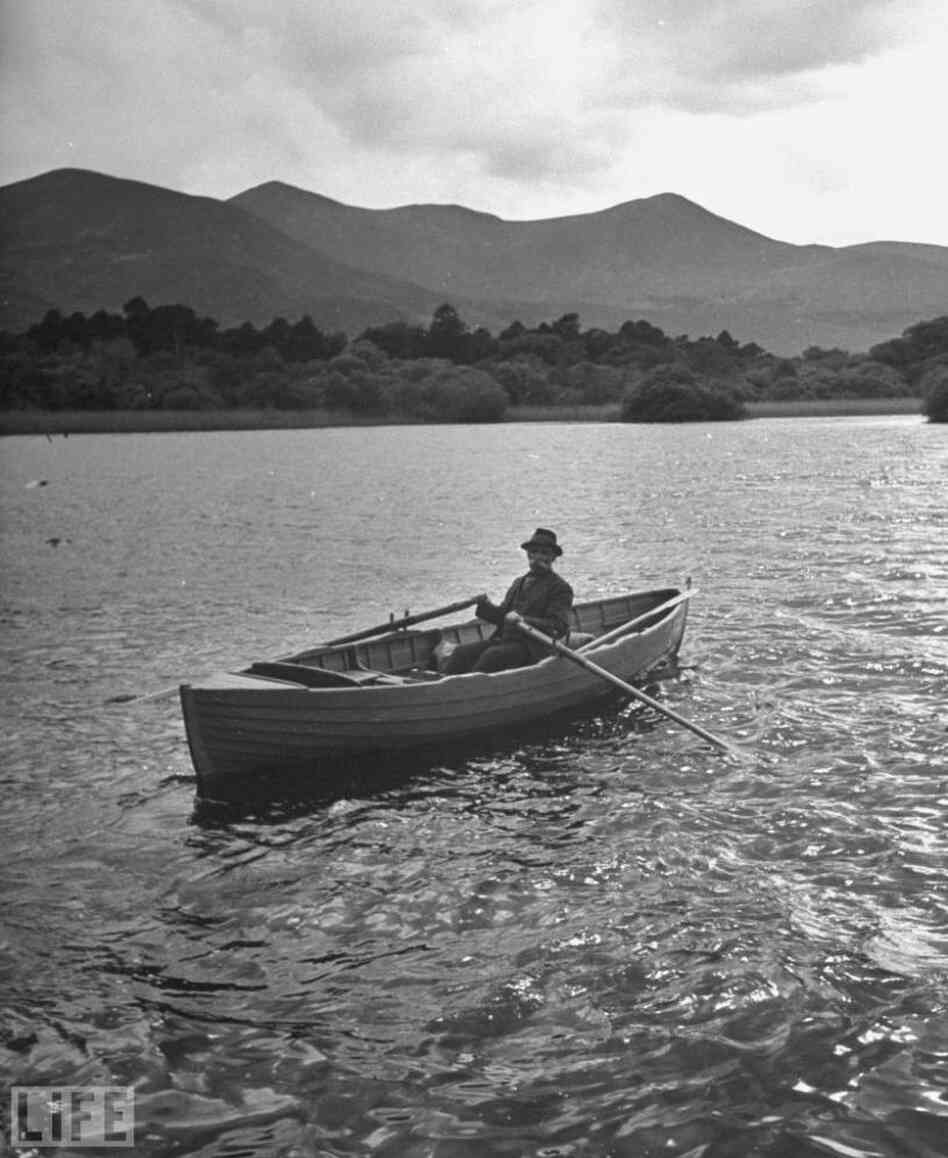 A boatman on the moors of Ross Castle, 1946 A boatman on the moors of Ross Castle, 1946