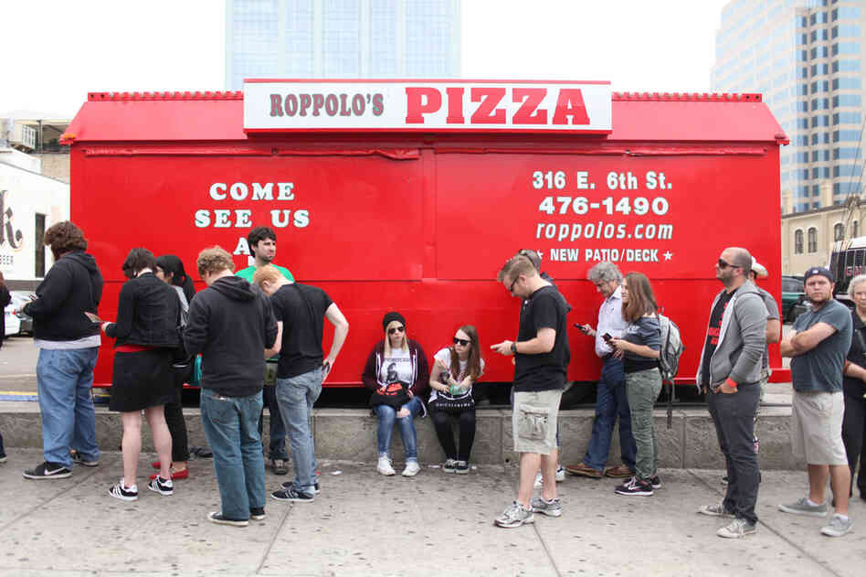 Like the Internet is a series of tubes, SXSW is a series of lines. Endless lines. 