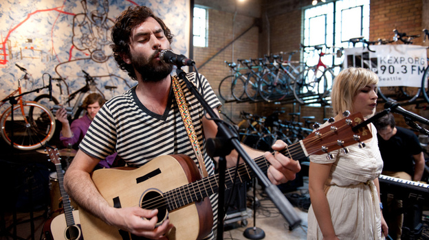 The Head and The Heart performed live on KEXP from Mellow Johnny's Bike Shop in downtown Austin for SXSW.