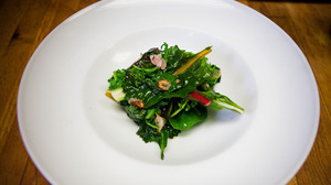 Wilted Hardy Greens with Garlic