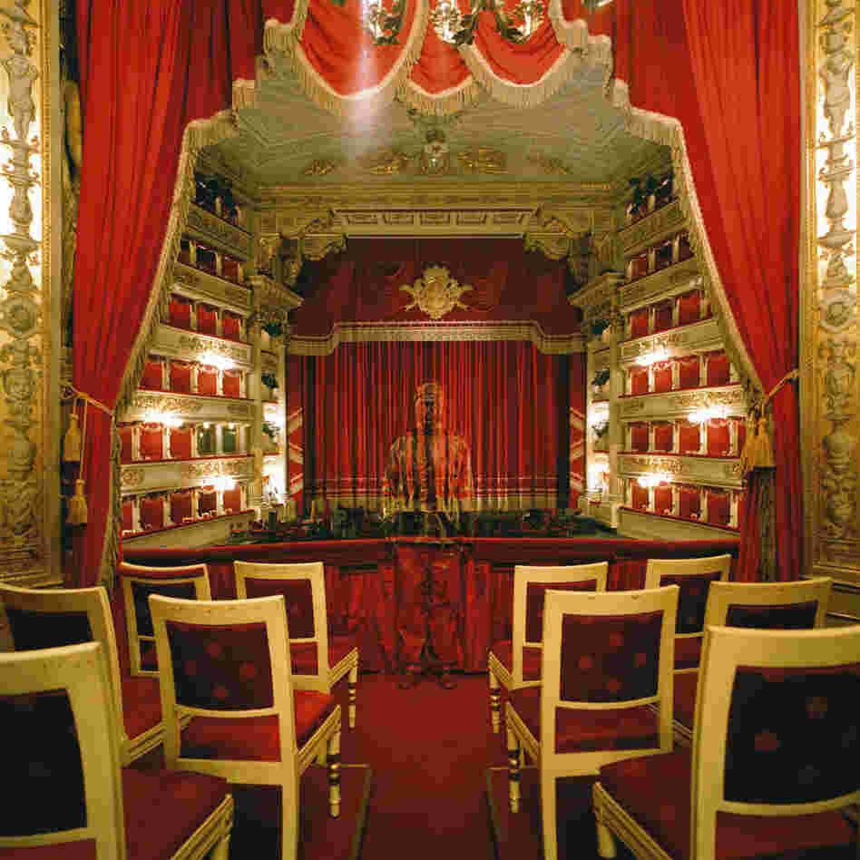 The artist has taken photos for his Invisible Man series all around the world, including at La Scala, the renowned opera house in Milan, Italy.