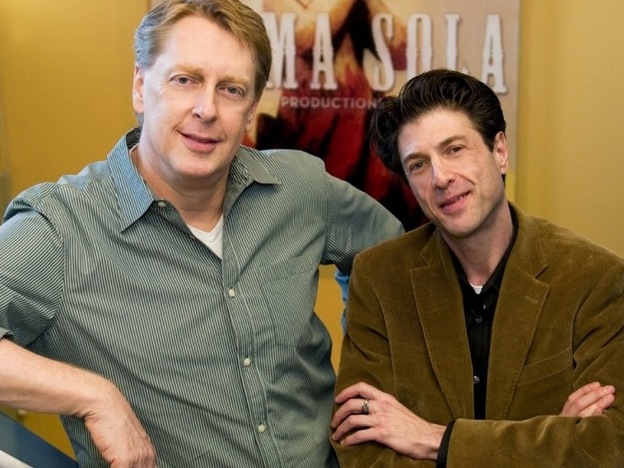 Mark Olsen (left) and Will Scheffer say they're now going through withdrawal symptoms after the end of their HBO drama Big Love. "I didn't know how hard it was going to be to wrap it up," says Scheffer. "I was crying nonstop."