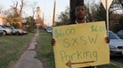 Austinite D'wazauhn Washington working a make-shift pay-to-park lot in East Austin on Friday. Austinite D'wazauhn Washington working a make-shift pay-to-park lot in East Austin on Friday.
