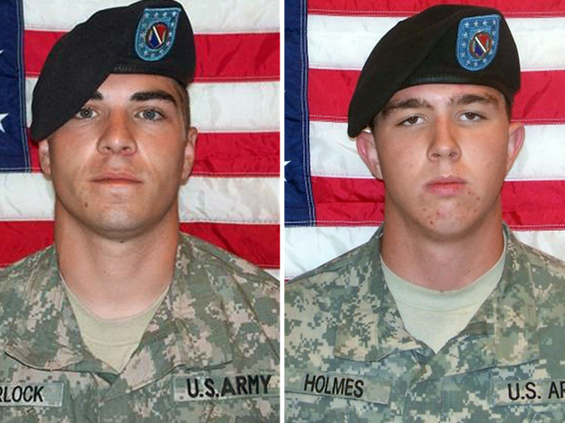 Morlock, left, and Holmes. Two of the soldiers charged in the incident.