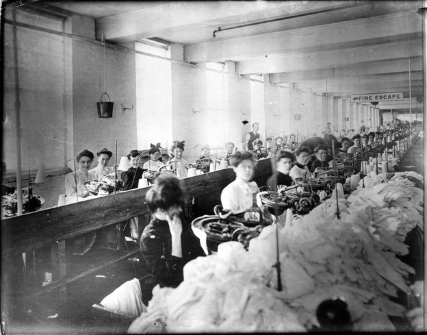 Young Laborers: Most of the garment workers in the Triangle Shirtwaist factory were young, immigrant women. On March 25, 1911, the New York City building caught fire, and 146 workers lost their lives in one the country's worst workplace tragedies.