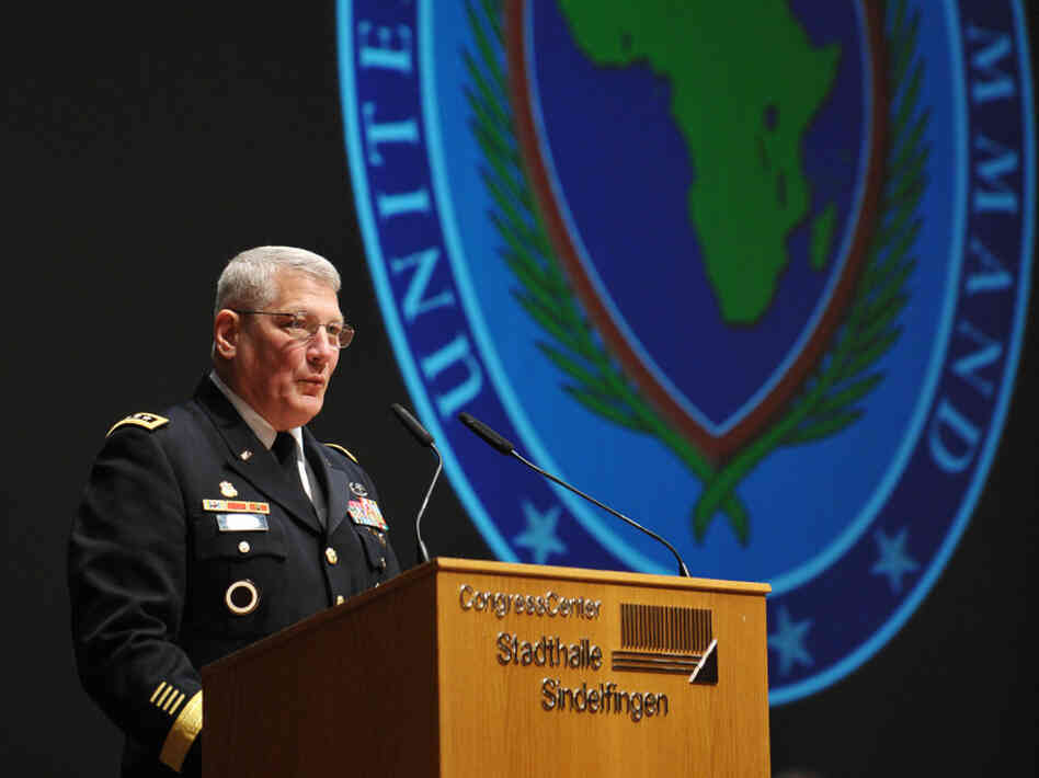 Gen. Carter Ham takes over as head of U.S. Africa Command, near Stuttgart, Germany, on March 9. Ten days after he took the job, Ham was in charge of the military operations against Libya.