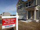 Sign of the times: At a development in Volo, Ill., earlier this month. Sign of the times: At a development in Volo, Ill., earlier this month.