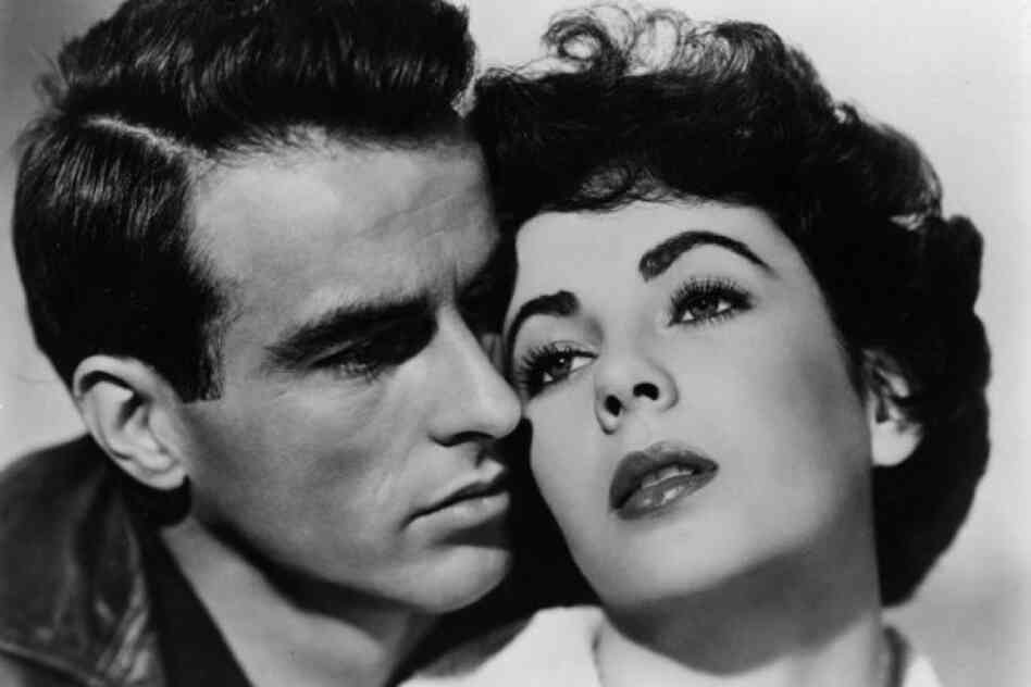Montgomery Clift and Taylor star in the melodrama A Place In The Sun. 
