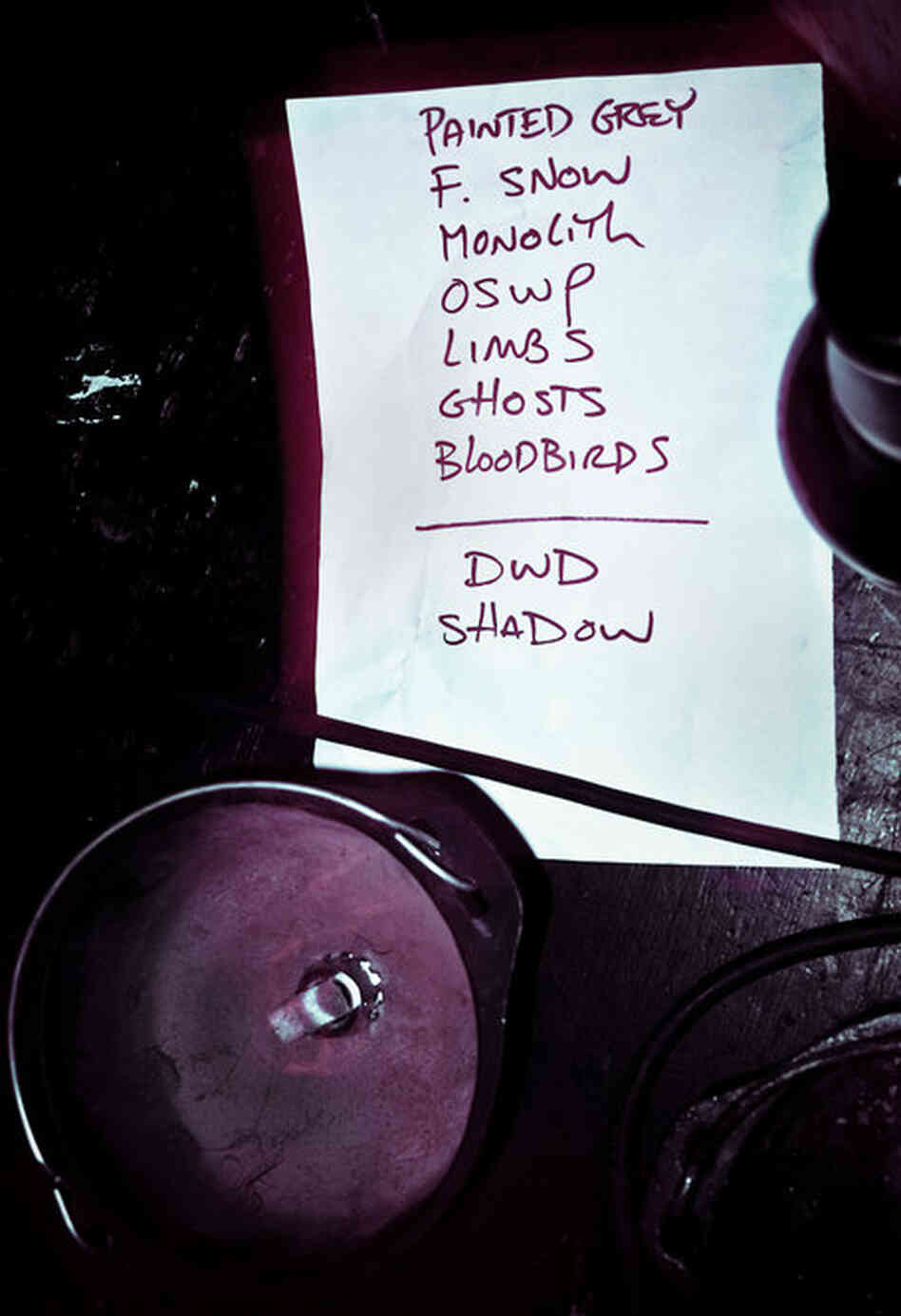 Agalloch's set list.