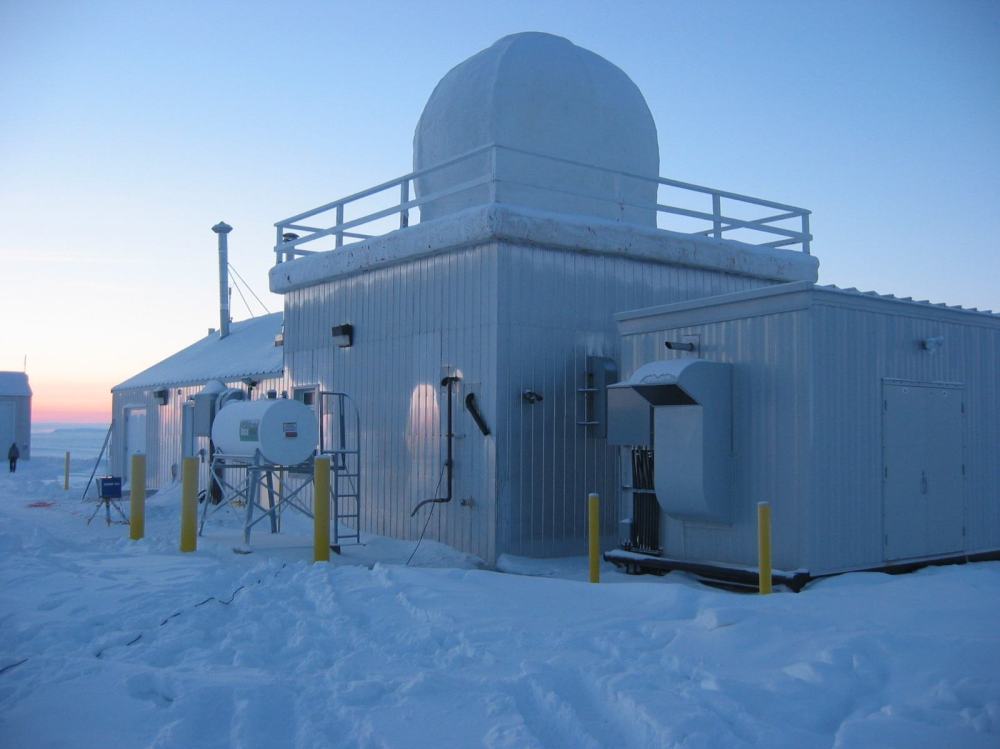 This measuring station, located in the far northern Canadian city of Resolute, is part of a network of sensors that the Comprehensive Test Ban Treaty Organization uses to detect radioactive particles in the environment.