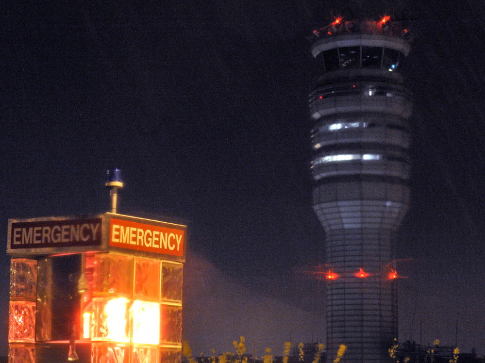 Hello? Hello? The control tower at Reagan National Airport.