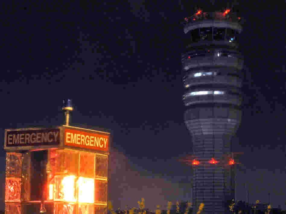 Hello? Hello? The control tower at Reagan National Airport.