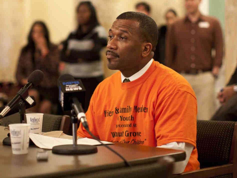 During a hearing about the alleged abuses at Walnut Grove, Michael McIntosh talks about his son, who was beaten so badly that he sustained brain damage.
