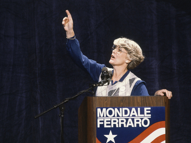 Geraldine Ferraro, seen in 1984,  was the first woman to run for U.S. vice president on a major party ticket.