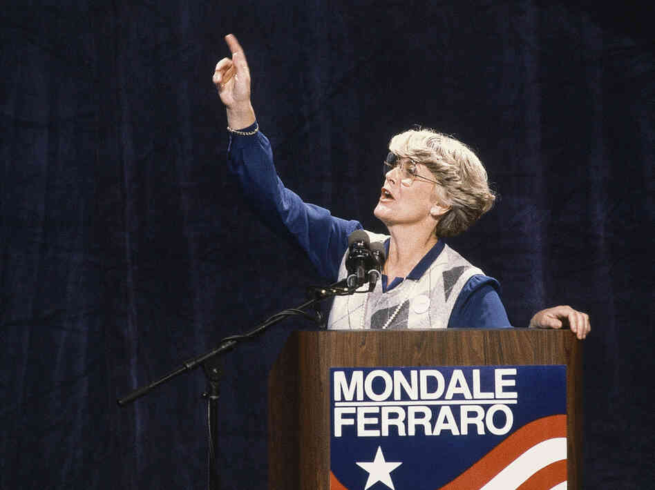 Geraldine Ferraro, seen in 1984,  was the first woman to run for U.S. vice president on a major party ticket.